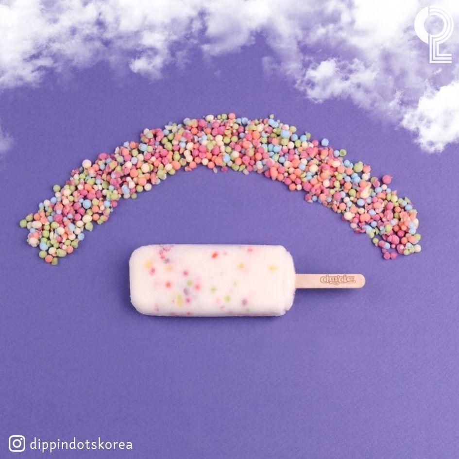 韓國糖漿冰品和彩虹糖球的視覺展示，韓式彩色甜品的特別之處及藝術創意。